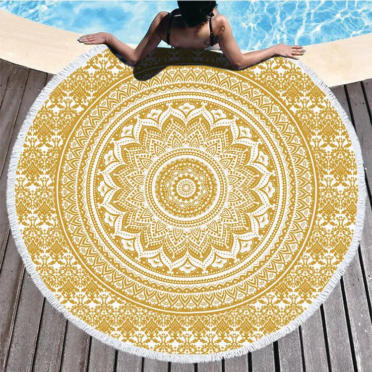 Serviette de Plage Imprimée ELLIOS ST00060-Diameter 150cm Weight 540g