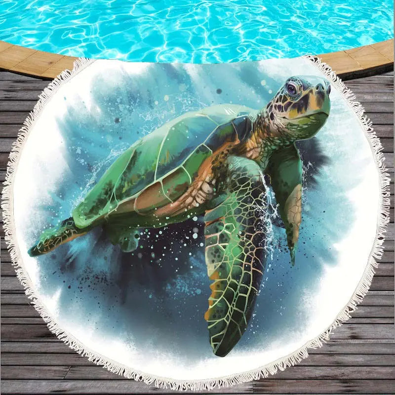 Serviette de Plage Imprimée OCEANA 09-150cm