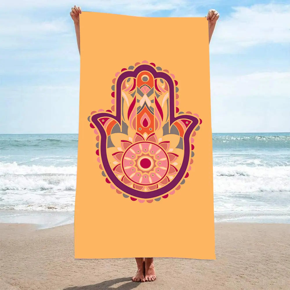 Serviette de Plage Imprimée VACANZA M6-70x140 mesh bag packaging