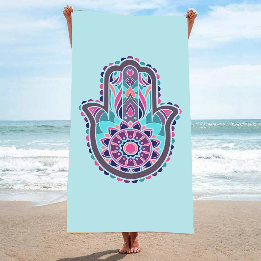 Serviette de Plage Imprimée VACANZA M7-70x140 mesh bag packaging