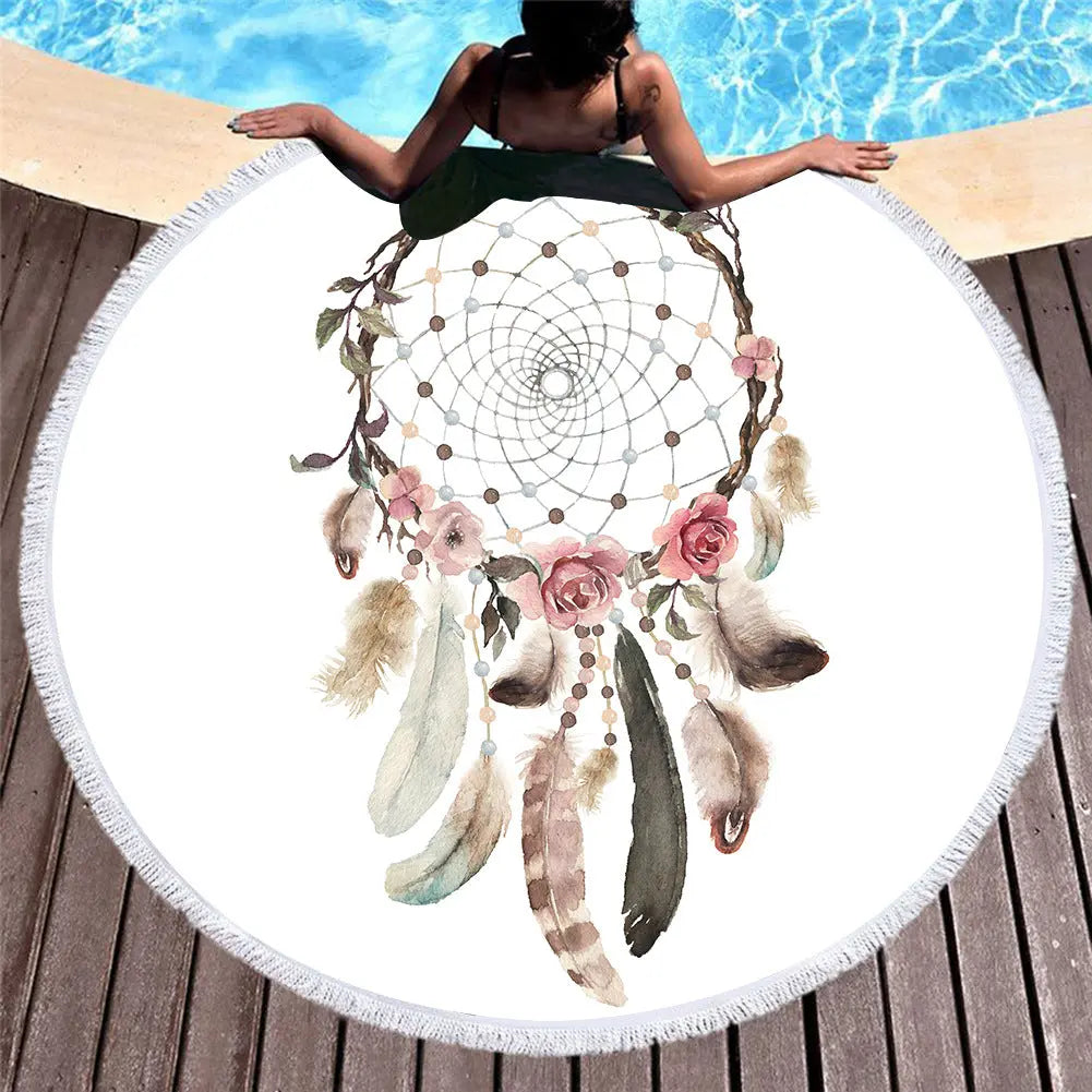 Serviette de Plage Microfibre BALI 4 style-150x150cm