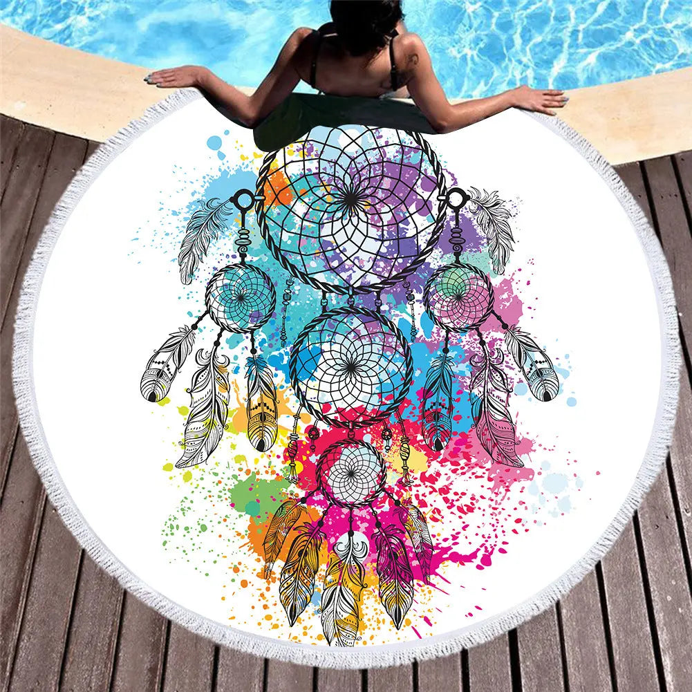 Serviette de Plage Microfibre BALI 10 style-150x150cm