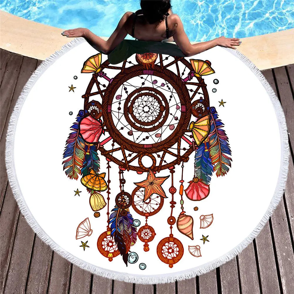 Serviette de Plage Microfibre BALI 7 style-150x150cm