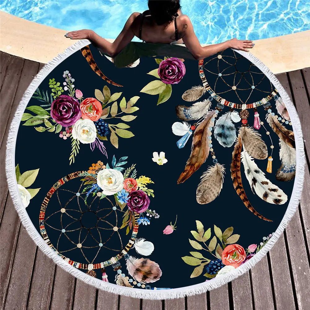 Serviette de Plage Microfibre BALI 8 style-150x150cm