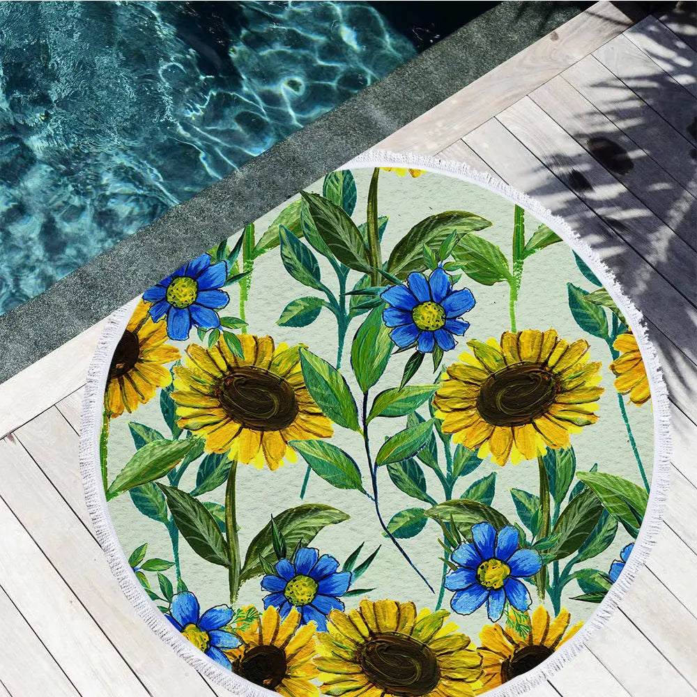 Serviette de Plage Microfibre BATHY Yellow-F-150X150