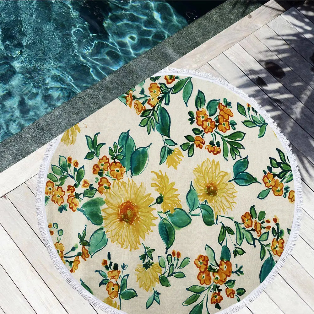 Serviette de Plage Microfibre BATHY Yellow-C-150X150