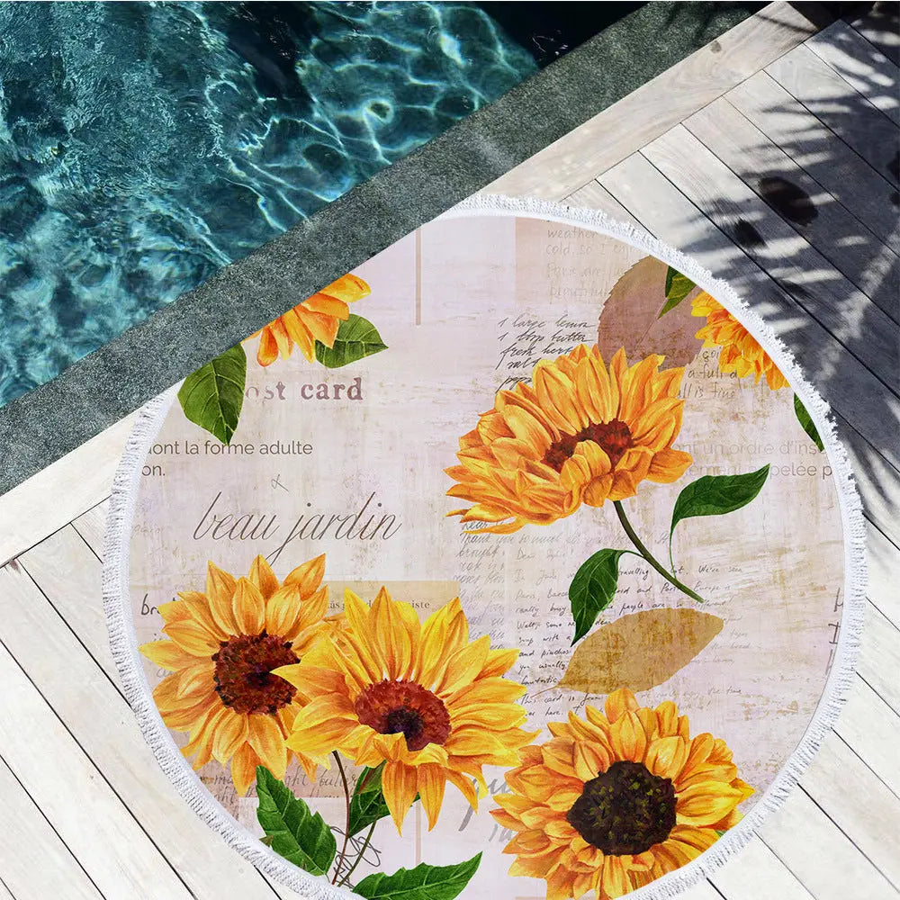 Serviette de Plage Microfibre BATHY Yellow-G-150X150