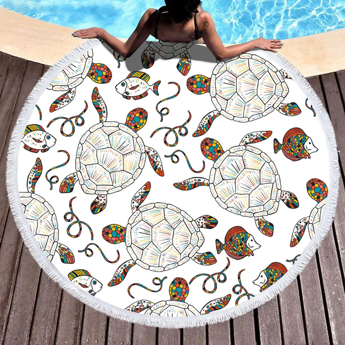 Serviette de Plage Microfibre TORTUO