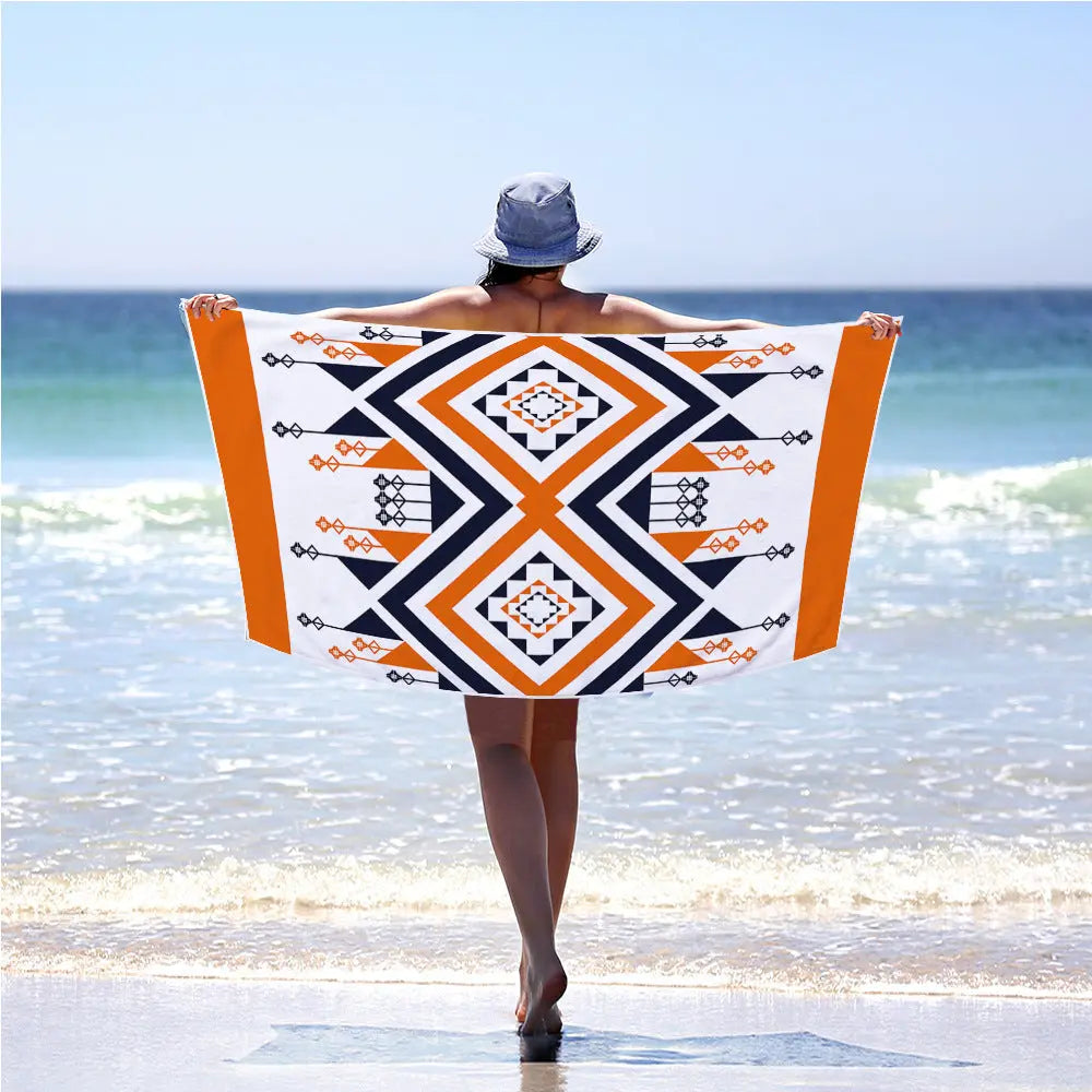 Serviette de Plage Microfibres Argent Picture color-70x150cm