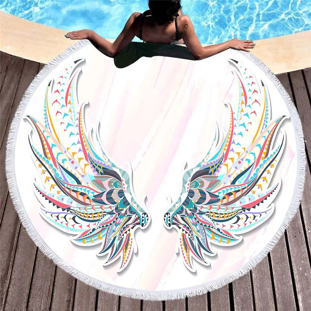 Serviette de Plage Motifs Floraux RONTEX