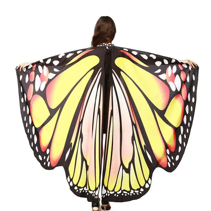 Serviette de plage Papillon Sarah Yellow-168x135cm