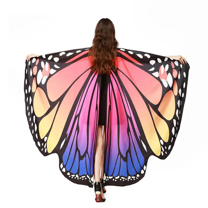 Serviette de plage Papillon Sarah Orange-168x135cm