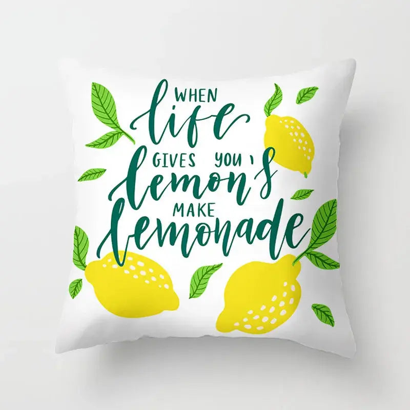 Taie D'Oreiller Imprimée Polyester LEMONA Housse de France
