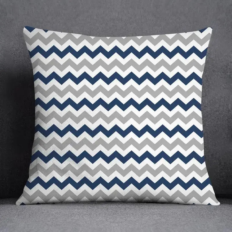 Taie d'Oreiller Géométrique Polyester BLUENO Housse de France