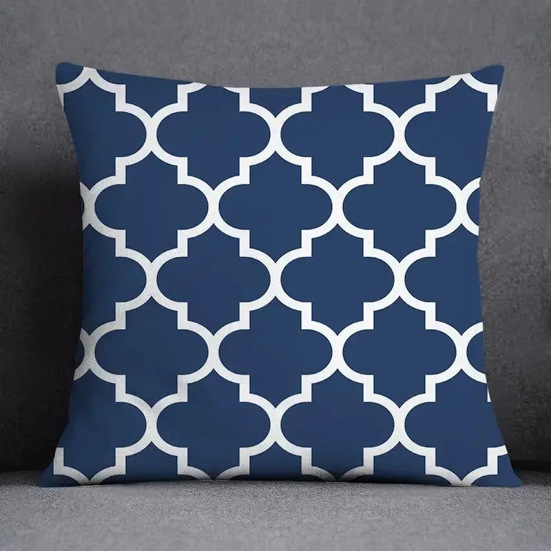 Taie d'Oreiller Géométrique Polyester BLUENO Housse de France