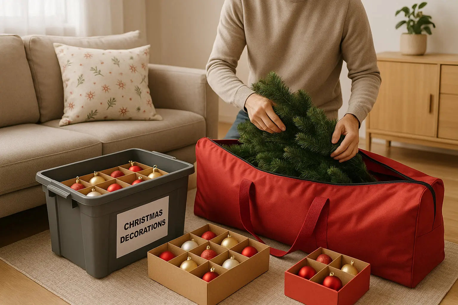 Comment Stocker Votre Sapin de Noël