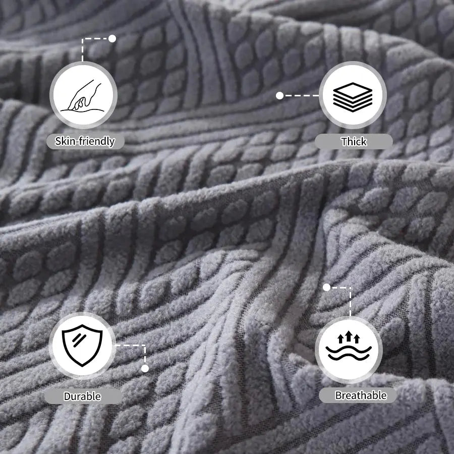 Housse Accoudoir Canapé Jacquard VELARIS