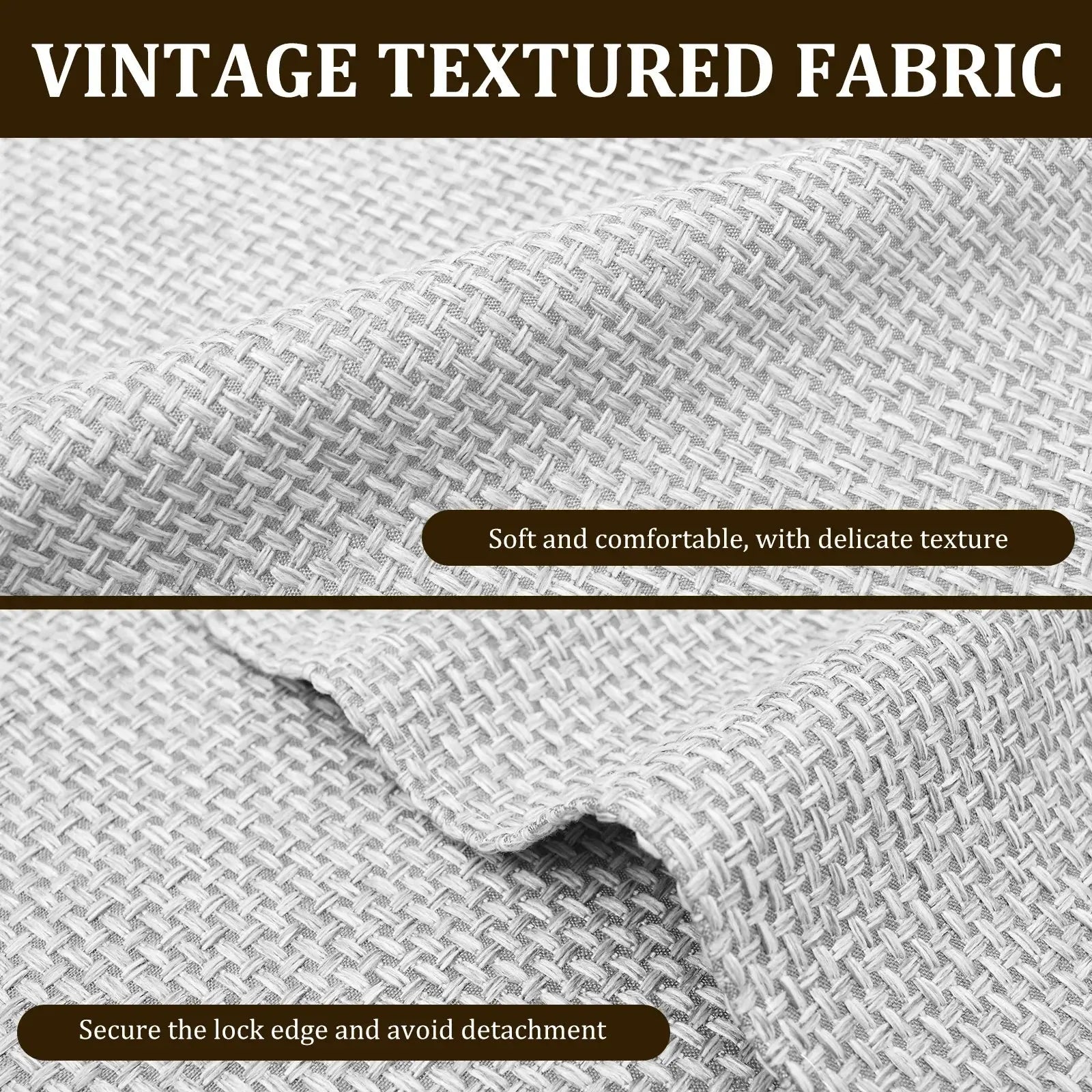 Détail tissu polyester housse accoudoir ACCUDRY — couche imperméable et base antidérapante