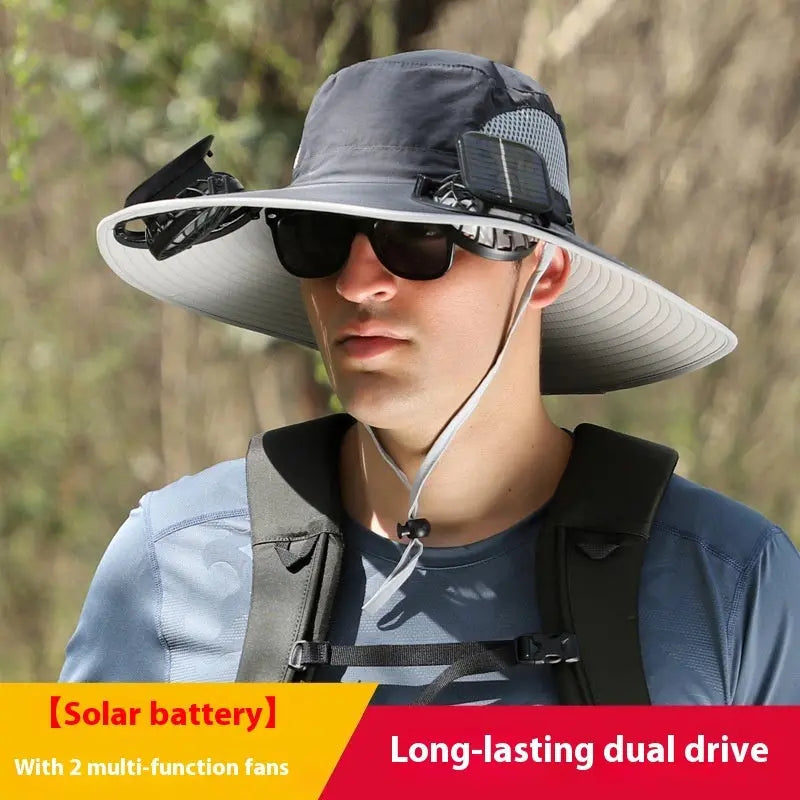 Chapeau à large bord ventilé solaire anti UV SUNCAP Housse de France
