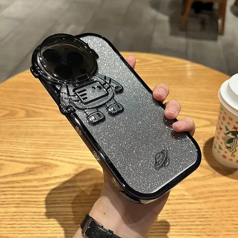 Coque Téléphone Brillante ASTRO Black Gradient-iPhone12pro max