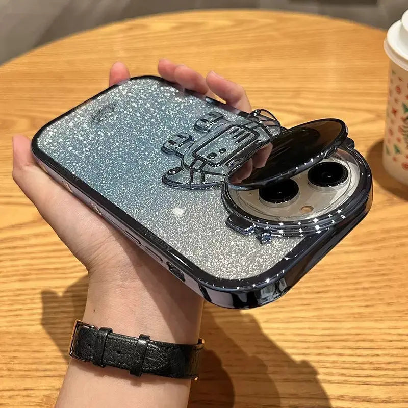 Coque Téléphone Brillante ASTRO Blue Gradient-Iphone13 pro