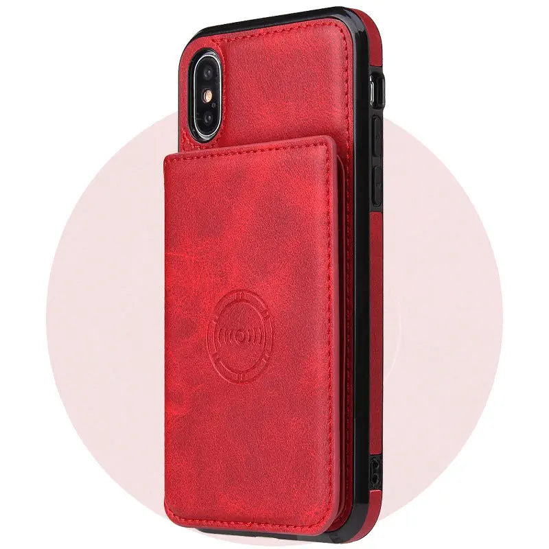 Coque Téléphone Cuir Unisexe SOMELUX Red-IPhone7 8 se