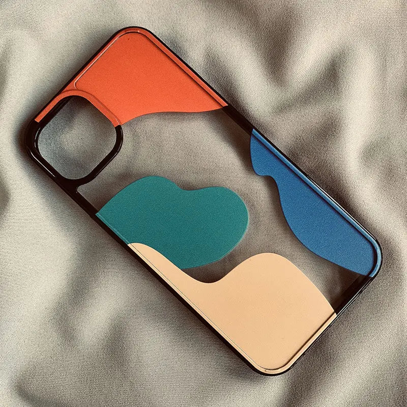 Coque Téléphone Géométrique MODIKO Black-Iphone12Mini