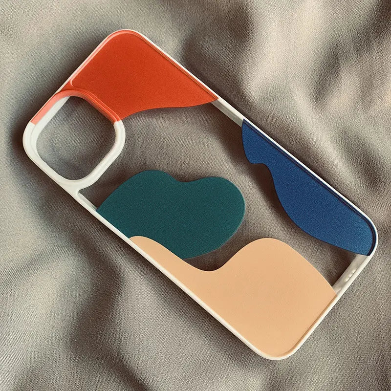 Coque Téléphone Géométrique MODIKO White-IPhone XS