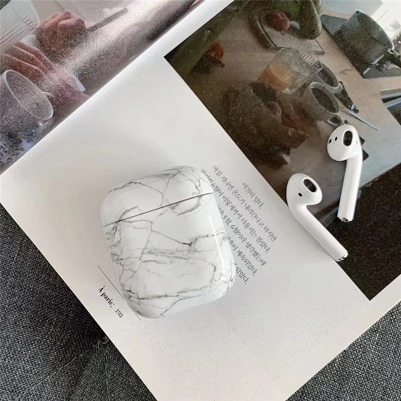 Coque Téléphone Luxe MARBEL White