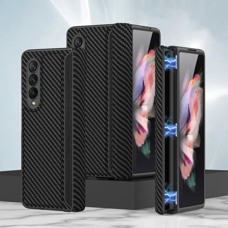 Coque Téléphone Magnétique HOLDER Carbon Fiber Pattern
