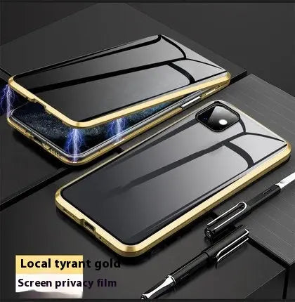 Coque Téléphone Magnétique Intimité SECURIX Gold-IPhone14Promax