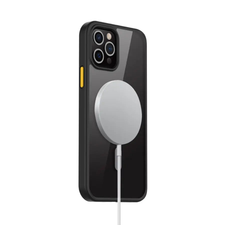 Coque Téléphone Magnétique MAXPRO Transparent black-IPhone13
