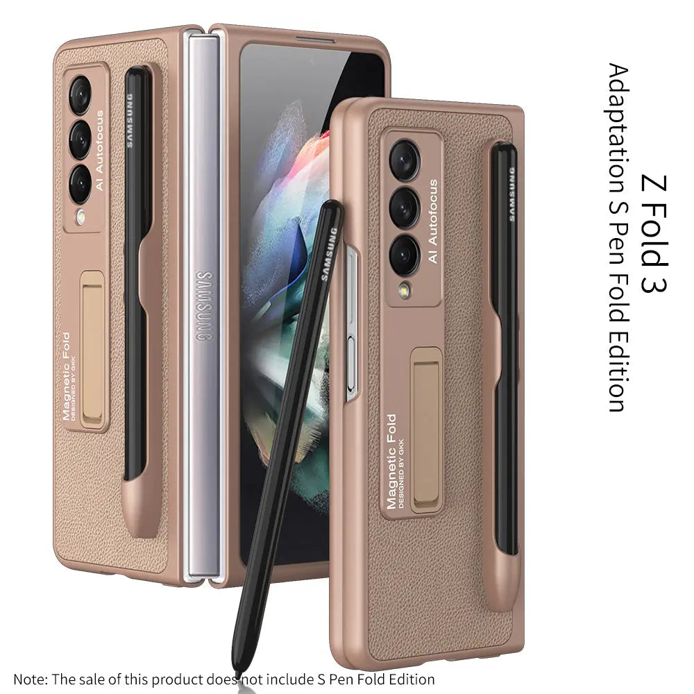 Coque Téléphone Magnétique PROTECTX Gold-Galaxy Z Fold3