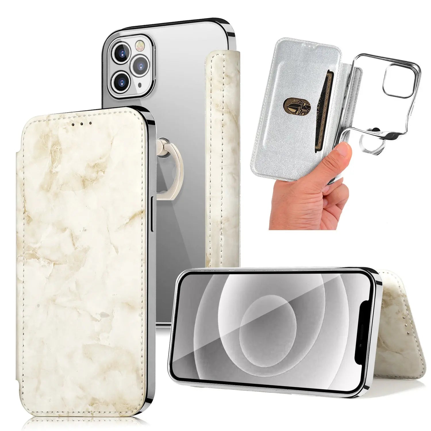 Coque Téléphone Marbre Elegance LYX Silver-iphone7plus/8plus
