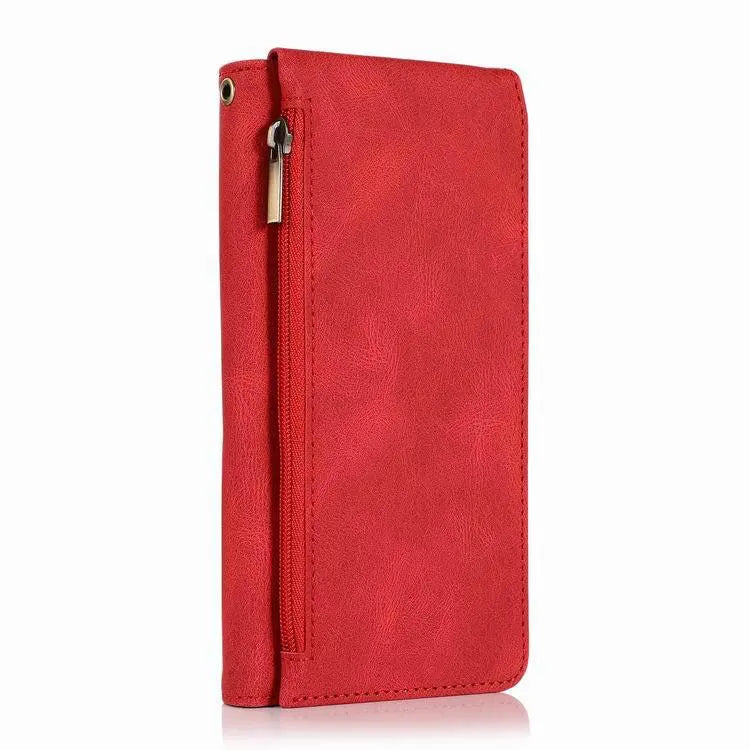 Coque Téléphone PU Élégant ZINA Red-S20FE