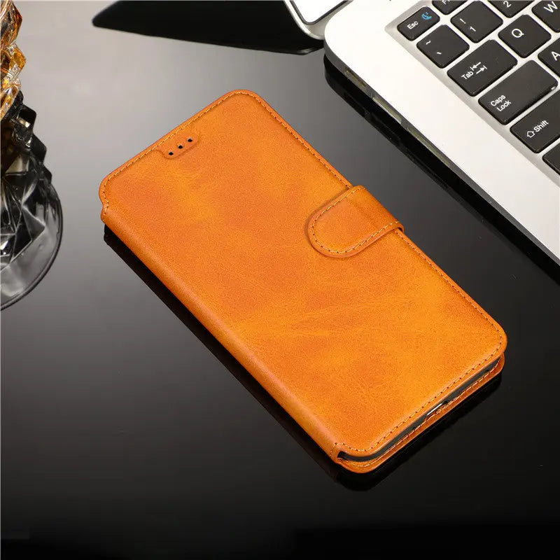 Coque Téléphone Portefeuille CALIDO Orange-iPhone7
