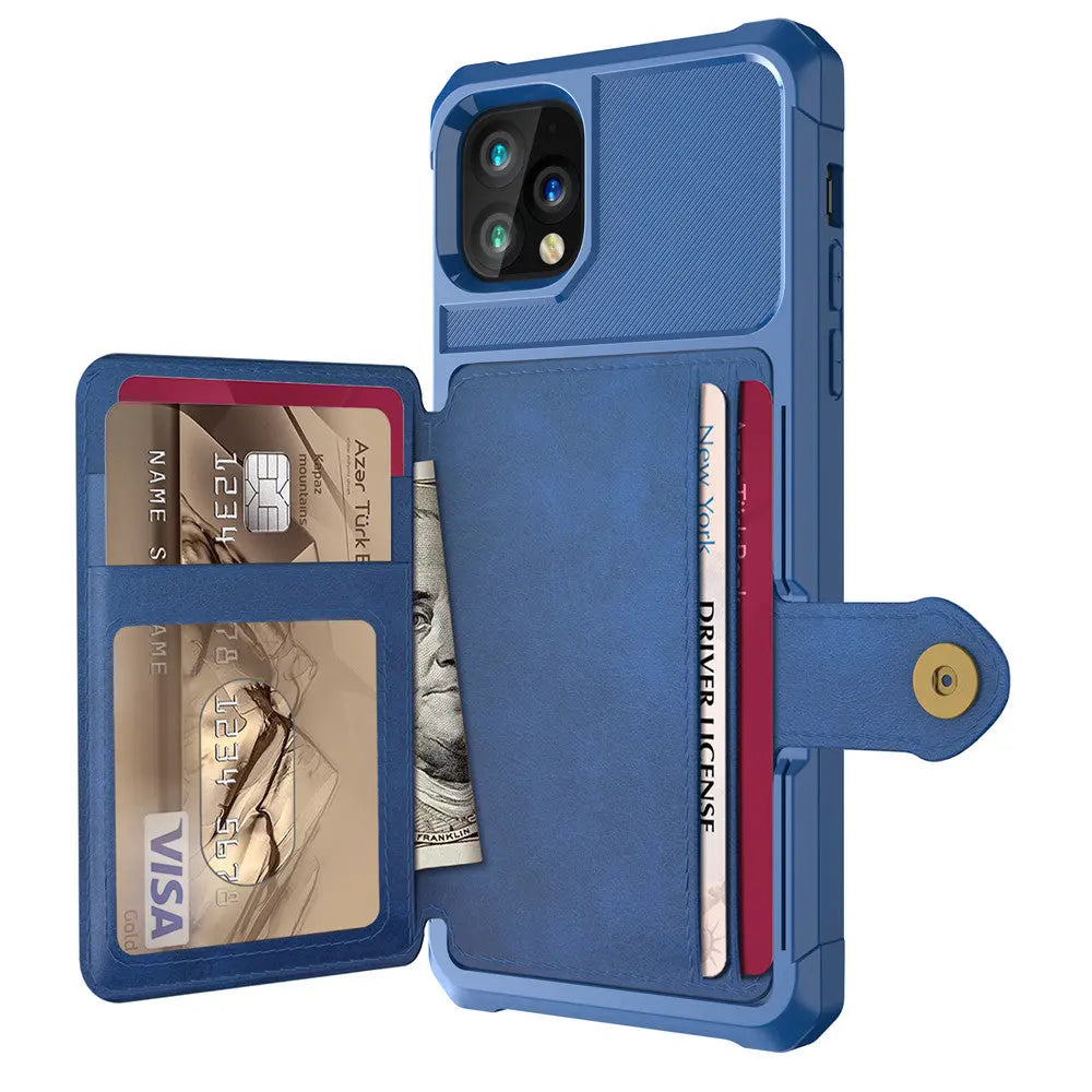Coque Téléphone Portefeuille LYNTEX Blue-Iphone13 Mini