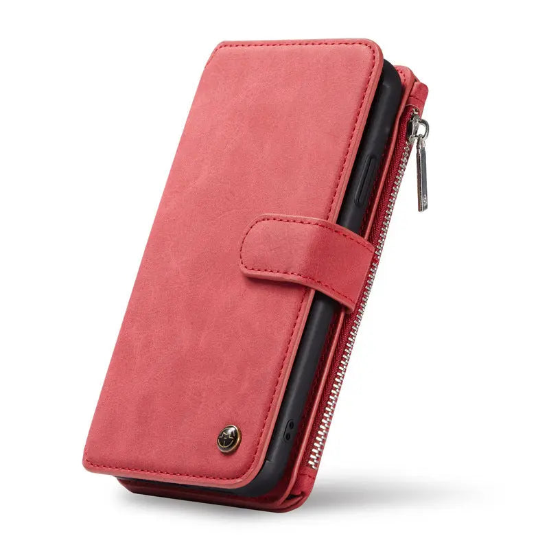 Coque Téléphone Portefeuille S8 ZARLUX Red-IPhone 6 6s