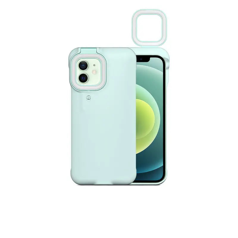 Coque Téléphone Selfie LUMIFLASH Green-IphoneX/XS
