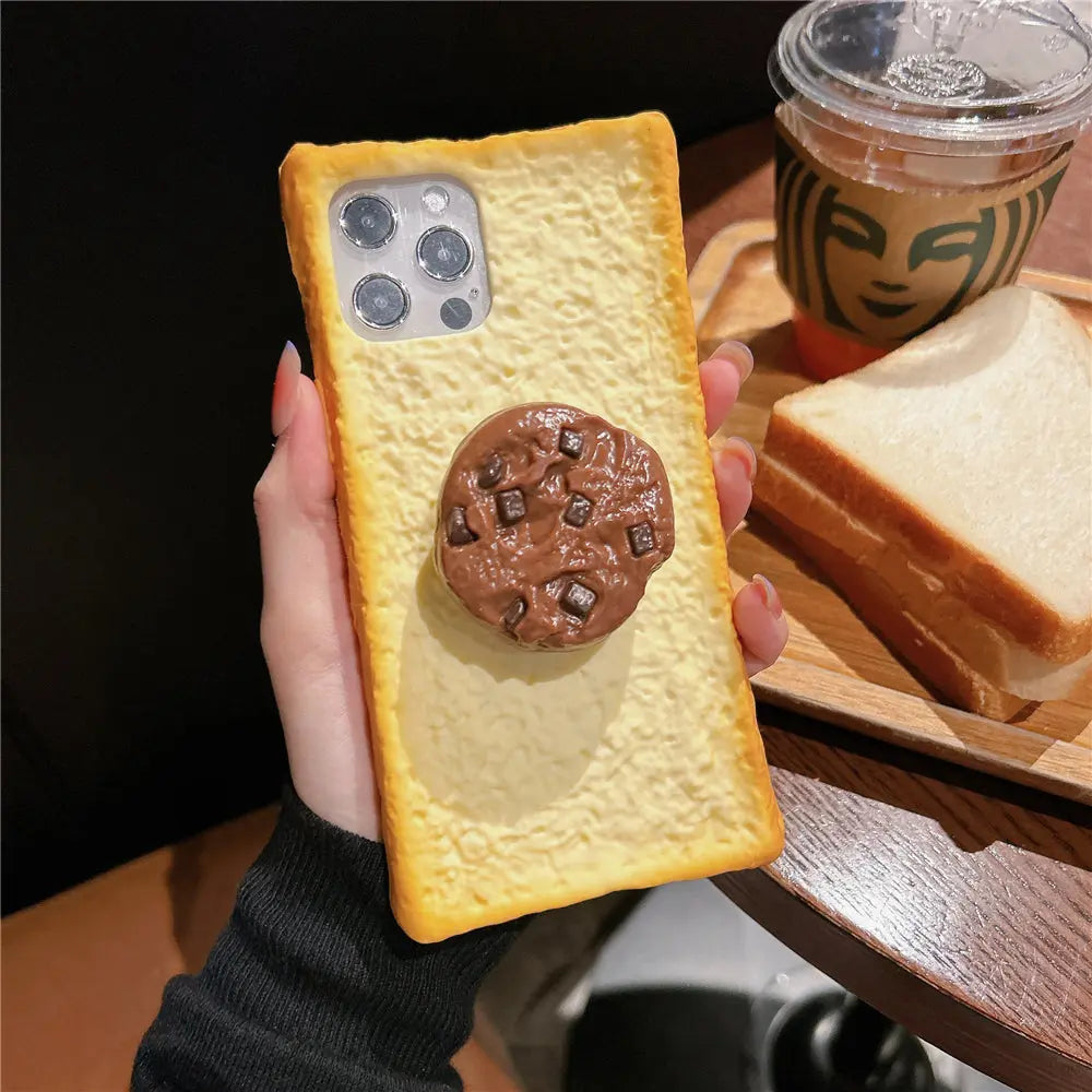 Coque Téléphone Silicone Toast FROST Mobile phone case biscuit-IPhone13promax