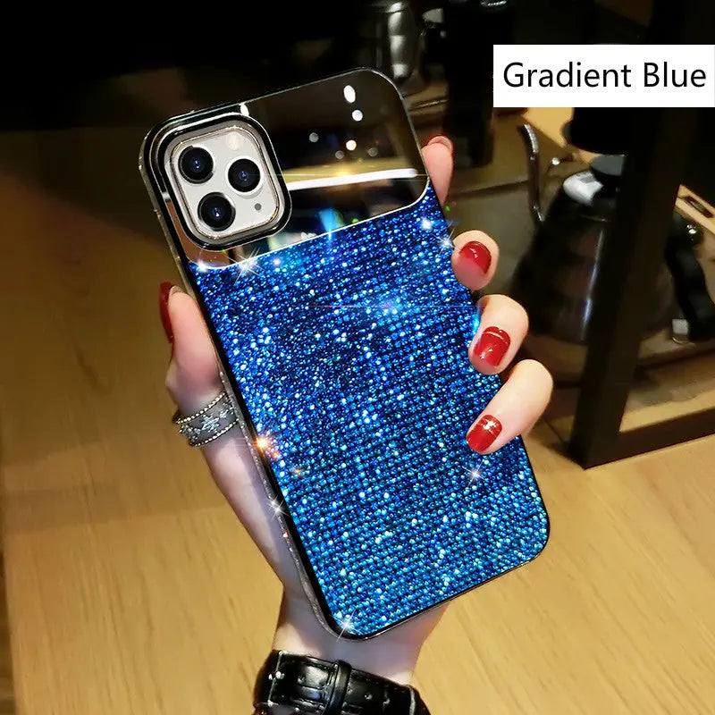Coque Téléphone Strass Glam GRADIN Blue-iPhoneX/XS