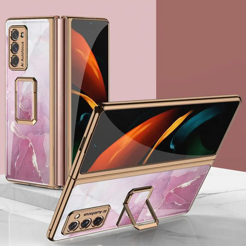 Coque Téléphone Verticale Lux CLCKQ Purple powder-SM Galaxy Z Fold2