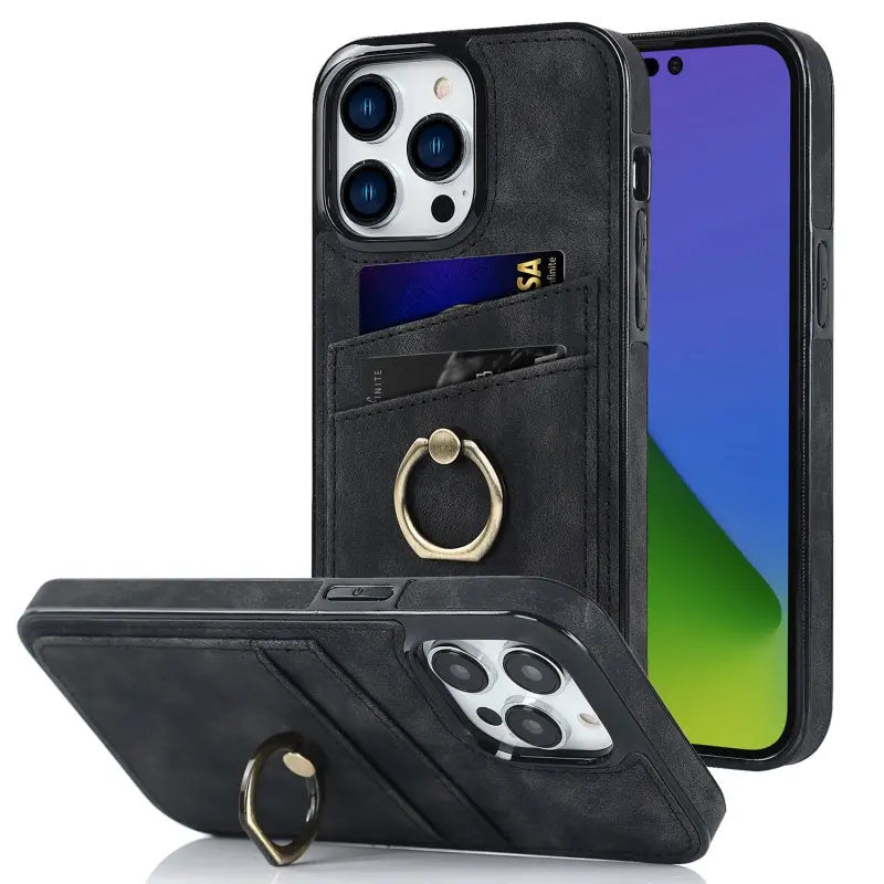 Coque de Téléphone Anti-Chute CUTECASE New black-IPhone14