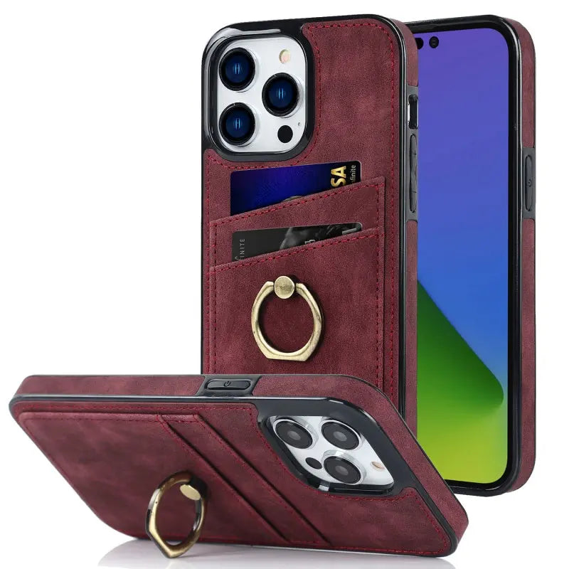 Coque de Téléphone Anti-Chute CUTECASE New Wine-Iphone 11Pro