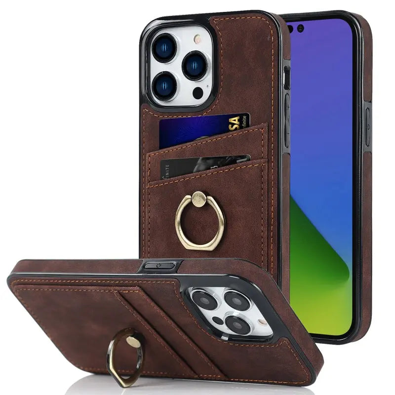 Coque de Téléphone Anti-Chute CUTECASE New Brown-IPhone13promax