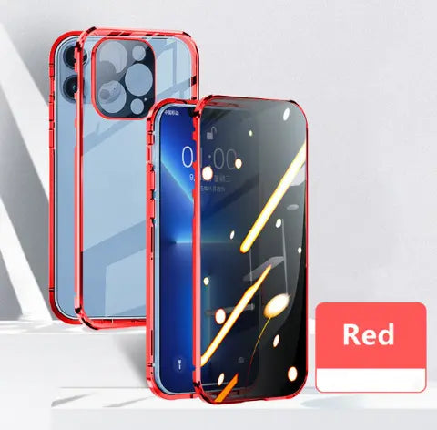 Coque de Téléphone Anti-Privacy MAGNETO Red-Iphone15