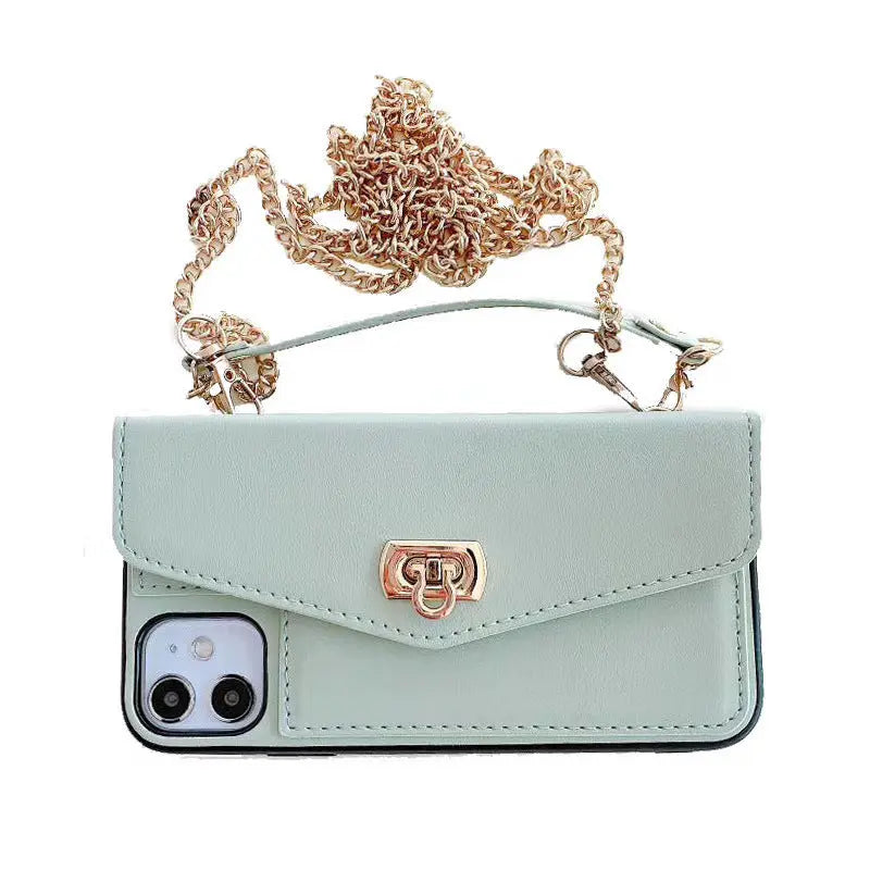 Coque de Téléphone Bandoulière FUZIO Light green-IPhone12 pm