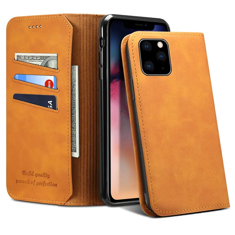 Coque de Téléphone Business CLAMOR Brown-IPhone 7Plus8Plus