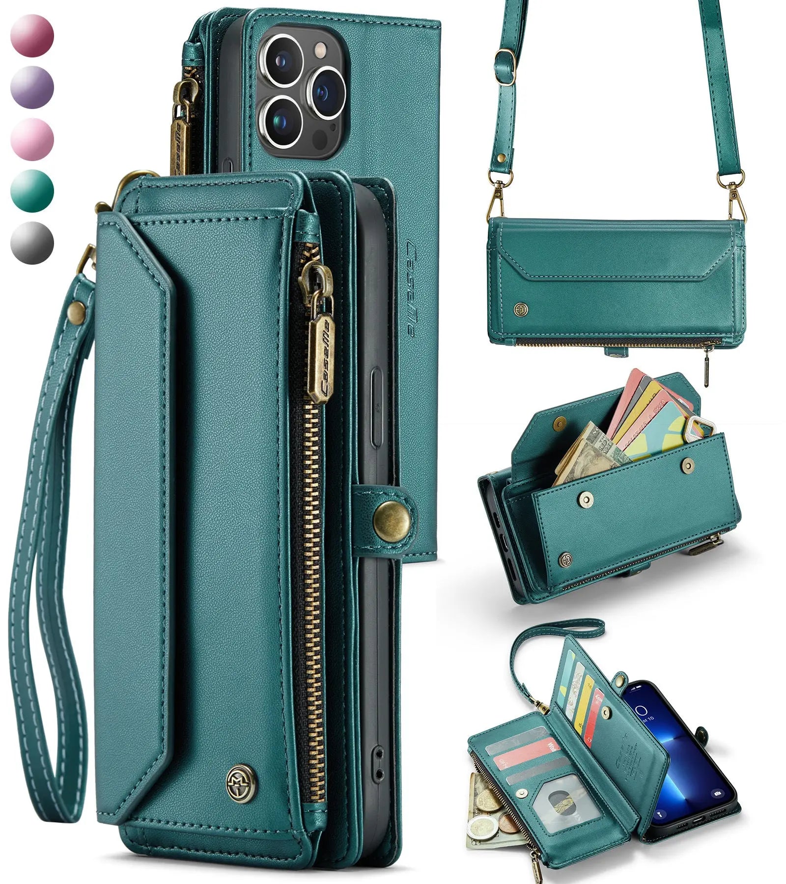Coque de Téléphone Cuir Étui ZOKAR Green-Galaxy S22 ULTRA