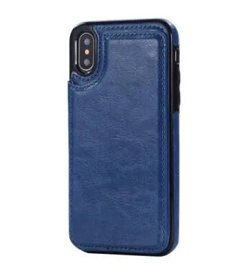 Coque de Téléphone Cuir Protectrix Blue-XR